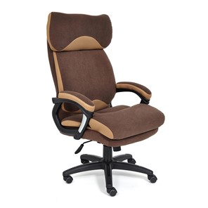 Офисное кресло DUKE флок/ткань, коричневый/бронза, 6/TW-21 арт.14043 в Южно-Сахалинске