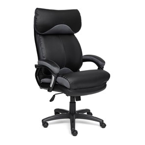 Компьютерное кресло DUKE кож/зам/ткань, черный/серый, 36-6/12 арт.12904 в Южно-Сахалинске