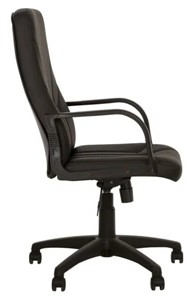 Офисное кресло MANAGER (PL64) экокожа ECO-30, черная в Южно-Сахалинске - предосмотр 2