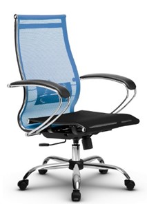 Офисное кресло МЕТТА B 2m 9/K131, Основание 17833  голубой/черный в Южно-Сахалинске