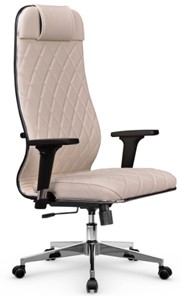 Кресло офисное Мetta L 1m 40M/2D Infinity Easy Clean (MPES) топган, нижняя часть 17834 светло-бежевый в Южно-Сахалинске