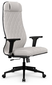 Кресло офисное Мetta L 1m 40M/2D Infinity Easy Clean (MPES) топган, нижняя часть 17832 белый в Южно-Сахалинске