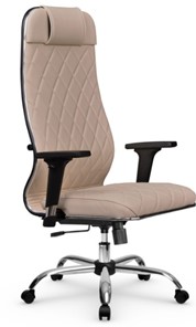 Кресло офисное Мetta L 1m 40M/2D Infinity Easy Clean (MPES) топган, нижняя часть 17833 темно-бежевый в Южно-Сахалинске