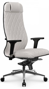 Кресло офисное Мetta L 1m 40M/2D Infinity Easy Clean (MPES) топган, нижняя часть 17852 белый в Южно-Сахалинске