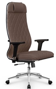 Кресло офисное Мetta L 1m 40M/2D Infinity Easy Clean (MPES) топган, нижняя часть 17852 светло-коричневый в Южно-Сахалинске
