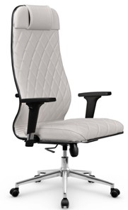Кресло офисное Мetta L 1m 40M/2D Infinity Easy Clean (MPES) топган OMS, нижняя часть 17853 белый в Южно-Сахалинске