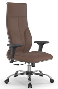 Офисное кресло Мetta L 1m 46/2D Infinity Easy Clean (MPES) топган, нижняя часть 17833 светло-коричневый в Южно-Сахалинске