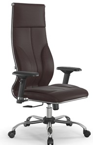 Офисное кресло Мetta L 1m 46/4D Infinity Easy Clean топган, нижняя часть 17833 темно-коричневый в Южно-Сахалинске