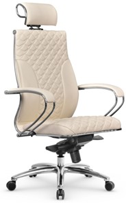 Кресло офисное Metta L 2c 44C/K116 Infinity Easy Clean мультиблок, нижняя часть 17838 молочный в Южно-Сахалинске