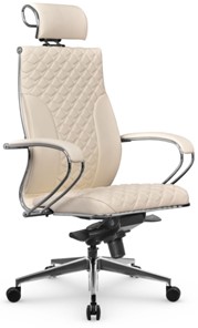 Кресло офисное Metta L 2c 44C/K116 Infinity Easy Clean мультиблок, нижняя часть 17839 молочный в Южно-Сахалинске