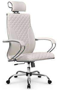 Кресло офисное Metta L 2c 44C/K116 Infinity Easy Clean топган, нижняя часть 17833 белый в Южно-Сахалинске