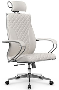 Кресло офисное Metta L 2c 44C/K116 Infinity Easy Clean топган, нижняя часть 17834 белый в Южно-Сахалинске