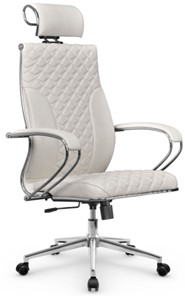 Кресло офисное Metta L 2c 44C/K116 Infinity Easy Clean топган, нижняя часть 17852 белый в Южно-Сахалинске