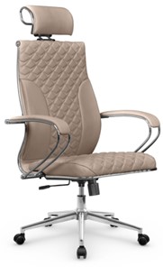 Кресло офисное Metta L 2c 44C/K116 Infinity Easy Clean топган, нижняя часть 17852 темно-бежевый в Южно-Сахалинске