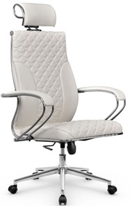 Кресло офисное Metta L 2c 44C/K116 Infinity Easy Clean топган OMS, нижняя часть 17853 белый в Южно-Сахалинске