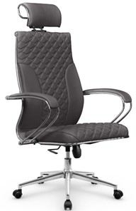 Кресло офисное Metta L 2c 44C/K116 Infinity Easy Clean топган OMS, нижняя часть 17853 серый в Южно-Сахалинске