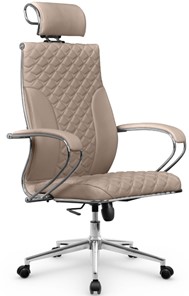 Кресло офисное Metta L 2c 44C/K116 Infinity Easy Clean топган OMS, нижняя часть 17853 темно-бежевый в Южно-Сахалинске