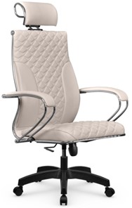 Кресло офисное Metta L 2c 44C/K116 Infinity Easy Clean топган OMS, нижняя часть 17859 светло-бежевый в Южно-Сахалинске