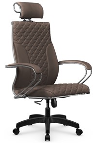 Кресло офисное Metta L 2c 44C/K116 Infinity Easy Clean топган OMS, нижняя часть 17859 светло-коричневый в Южно-Сахалинске