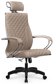 Кресло офисное Metta L 2c 44C/K116 Infinity Easy Clean топган OMS, нижняя часть 17859 темно-бежевый в Южно-Сахалинске