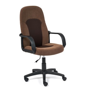 Офисное кресло PARMA флок/ткань, коричневый, арт.15020 в Южно-Сахалинске