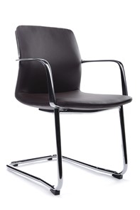 Кресло для офиса Plaza-SF (FK004-С11), темно-коричневый в Южно-Сахалинске