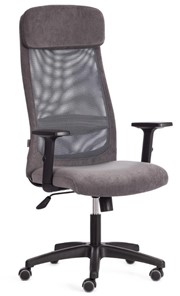 Офисное кресло PROFIT PLT флок/ткань, серый, 29/W-12, арт.20537 в Южно-Сахалинске