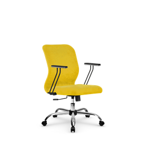 Офисное кресло SU-Mr-4/подл.110/осн.003 желтый в Южно-Сахалинске