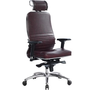 Офисное кресло Метта Samurai KL-3.04, темно-бордовый в Южно-Сахалинске