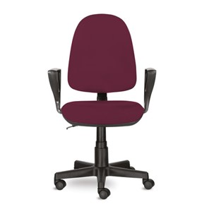 Офисное кресло Brabix Prestige Ergo MG-311 (регулируемая эргономичная спинка, ткань, бордовое) 532422 в Южно-Сахалинске