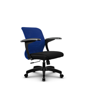 Компьютерное кресло SU-M-4/подл.160/осн.001, Синий/Черный в Южно-Сахалинске
