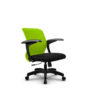 Кресло компьютерное SU-M-4/подл.160/осн.001, Зеленый/Черный в Южно-Сахалинске