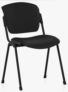 Офисное кресло ERA BLACK V4 кожзам черный в Южно-Сахалинске