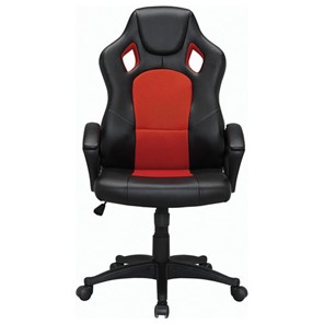 Компьютерное кресло Brabix Rider EX-544 (экокожа черная/ткань красная) 531583 в Южно-Сахалинске