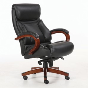 Кресло компьютерное Brabix Premium Infinity EX-707 (дерево, натуральная кожа, черное) 531826 в Южно-Сахалинске