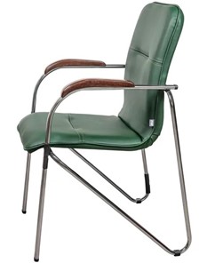 Офисный стул Samba Chrome темнно-зеленый в Южно-Сахалинске