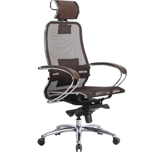 Офисное кресло Samurai S-2.04, темно-коричневый в Южно-Сахалинске
