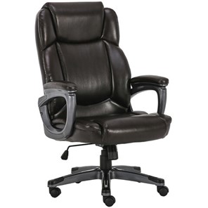 Компьютерное кресло Brabix Premium Favorite EX-577 (пружинный блок, рециклир. кожа, коричневое) 531936 в Южно-Сахалинске