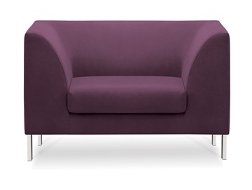 Кресло офисное Сиеста, ткань Сахара / фиолетовая С33 в Южно-Сахалинске