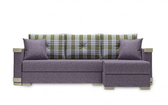 Угловой диван Serena 210 (Uno roze grey + kenturi sage) в Южно-Сахалинске - изображение