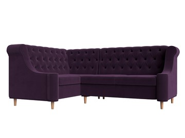 Угловой диван Бронкс, Фиолетовый (Велюр) в Южно-Сахалинске