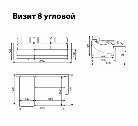 Угловой диван Визит 8 в Южно-Сахалинске - изображение 5