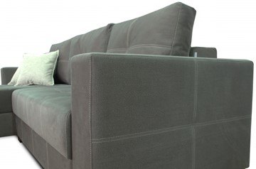 Угловой диван Fashion soft 210 (Uno grey + Brix latte) в Южно-Сахалинске - предосмотр 5