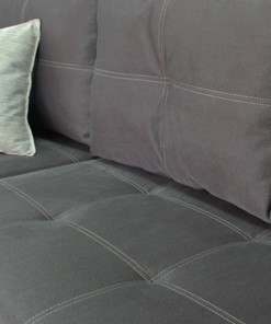 Угловой диван Fashion soft 210 (Uno grey + Brix latte) в Южно-Сахалинске - предосмотр 4