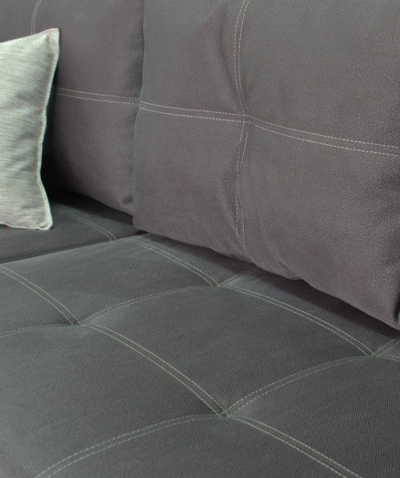Угловой диван Fashion soft 210 (Uno grey + Brix latte) в Южно-Сахалинске - изображение 4
