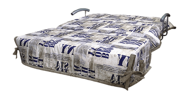 Прямой диван Аккордеон без боковин, спальное место 1200 в Южно-Сахалинске - изображение 1