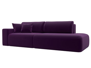 Прямой диван Лига-036 Модерн, Фиолетовый (Микровельвет) в Южно-Сахалинске