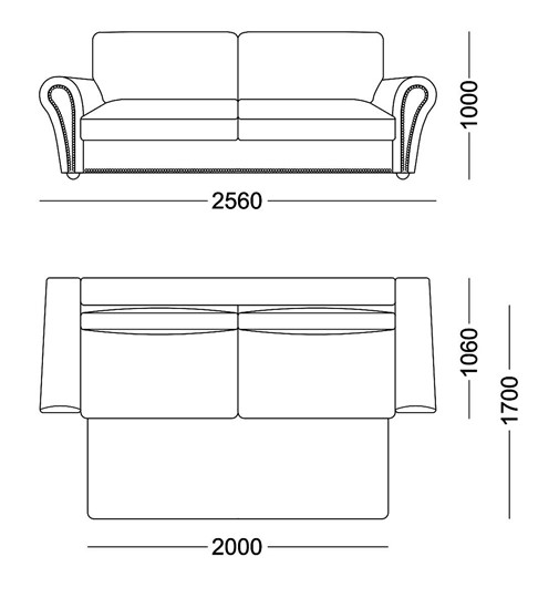 Прямой диван Виктория 3 подушки в Южно-Сахалинске - изображение 4