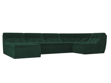 Модульный раскладной диван Холидей, Зеленый (велюр) в Южно-Сахалинске