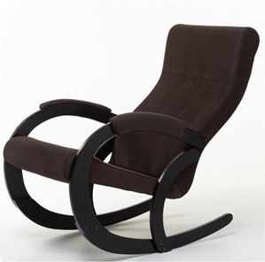 Кресло-качалка Корсика, ткань Amigo Coffee 34-Т-AC в Южно-Сахалинске